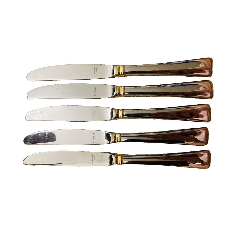 Oneida Golden Kenwood Set of 5 Dinner Knives Community Stainless Flatware